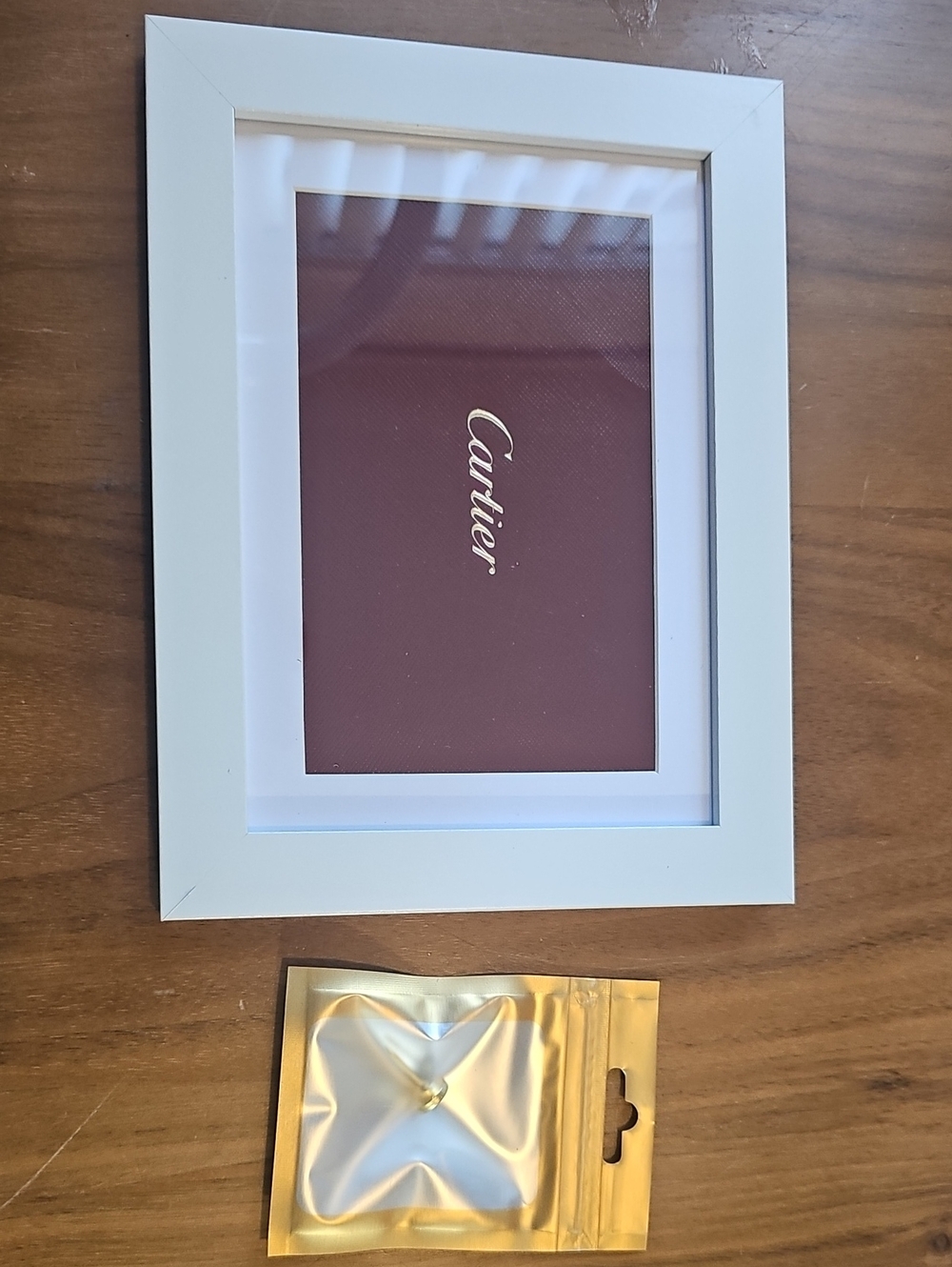 Cartier Gift Bag In White Frame.